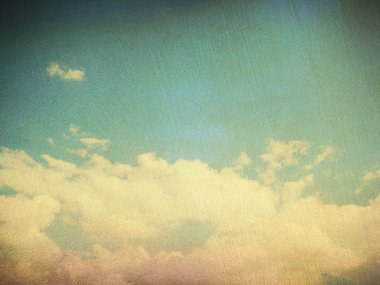 retro bulutlu gökyüzü