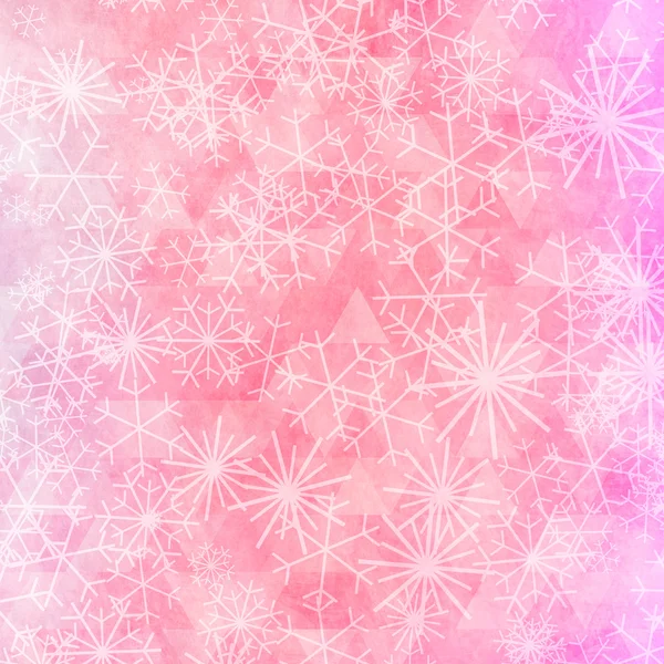 Christmas background with snowflakes — Stock Photo, Image