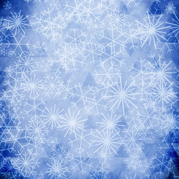 雪片でビンテージのクリスマスの背景 — ストック写真