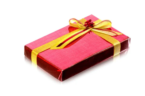 Caja de regalo roja — Foto de Stock