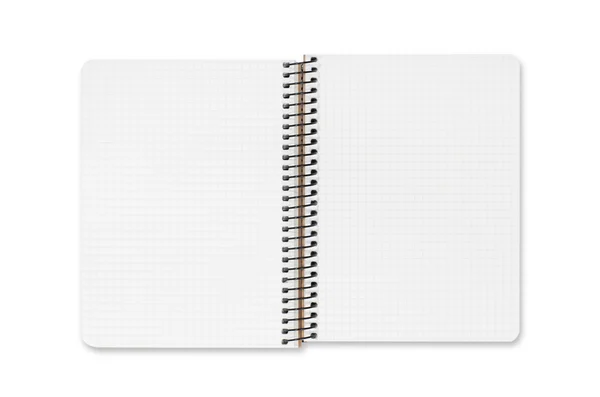 Notebook isolado em branco — Fotografia de Stock