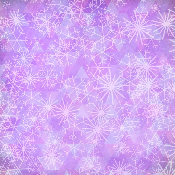 Grunge Christmas background with snowflakes — Stock Photo, Image