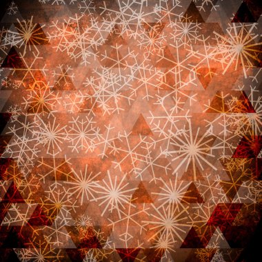 kar taneleri ile klasik Noel arka plan