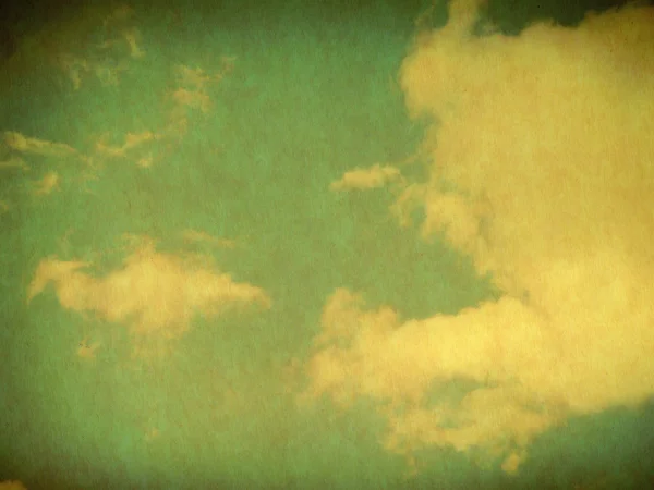 Vintage background with sky and clouds — Stock Photo, Image