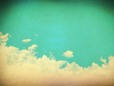 Mavi gökyüzü antika arka plan