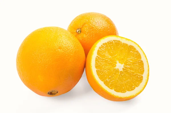 Naranja maduro sobre blanco — Foto de Stock