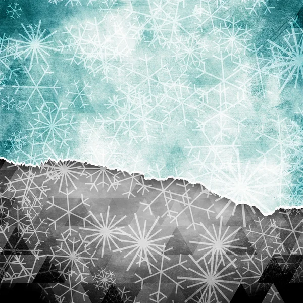 Christmas background with snowflakes — Stock Photo, Image