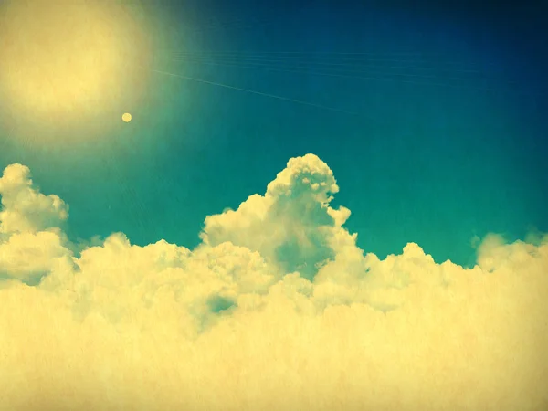 Retro cloudy sky — Stock Photo, Image