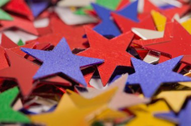 renkli yıldızlar arka plan