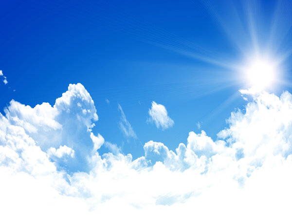 Голубой фон неба