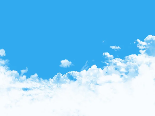 Ciel bleu avec nuages — Photo