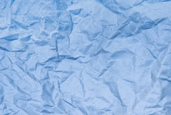 Niebieski zmięty papier tekstura — Zdjęcie stockowe