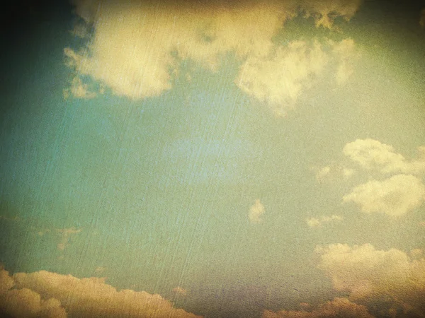 Cielo nuvoloso retrò — Foto Stock