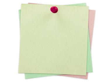 beyaz üzerine yapışkan notlar