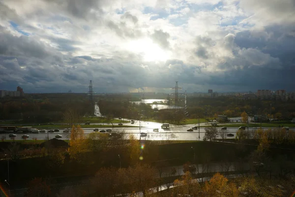 Россия Москва Ноябрь 2020 Вид Большое Шоссе — стоковое фото
