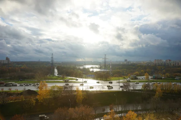 Россия Москва Ноябрь 2020 Вид Большое Шоссе — стоковое фото