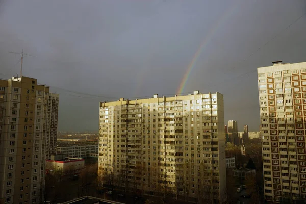 Rusland Moskou November 2020 Uitzicht Grote Snelweg — Stockfoto