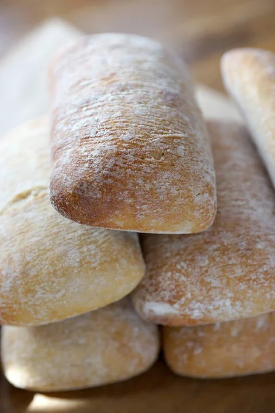 Frisches Ciabbata Italienisches Brot — Stockfoto