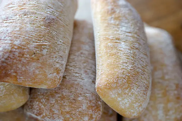 Ciabbata Fresca Pão Italiano — Fotografia de Stock