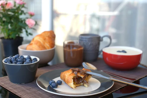 Frukost på bordet — Stockfoto