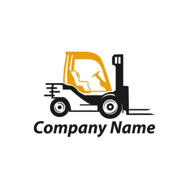 Semboller, simgeler, siluetler, kiralık şirketler için forklift çizimleri - logo. EPS 10