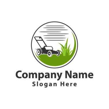 Lawn Bakım Hizmetleri Logo Tasarım Vektörü. EPS 10