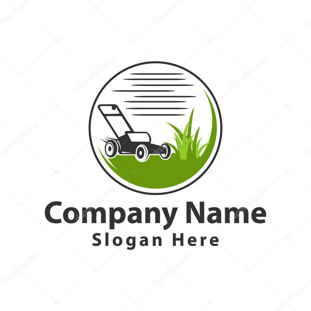 Lawn Care Service Logo Design Vector.EPS 10