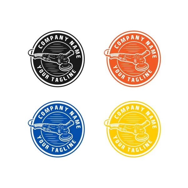 Векторный Логотип Элементами Дизайна Автомобильного Оборудования Использован Автомобильных Строительных Компаний — стоковый вектор