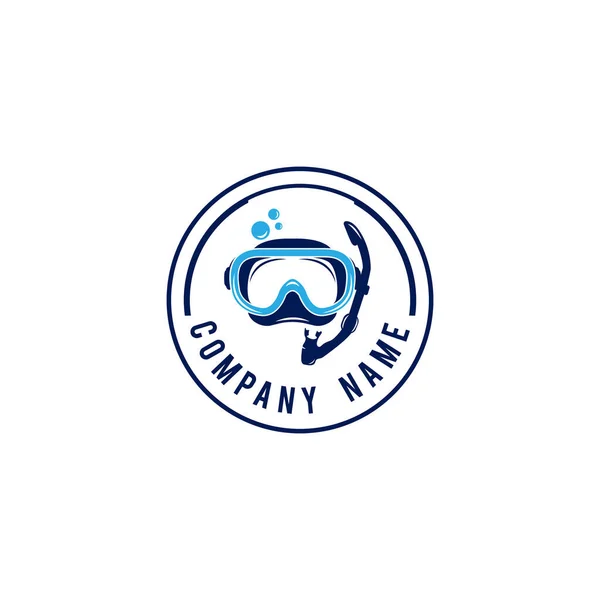 Diving Branding Identity Corporate Vector Logo Design Template Isolated White — Stock Vector