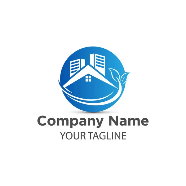 Real State Logo Template Home Logo Design Hausmarke Identity Eps — Stockvektor