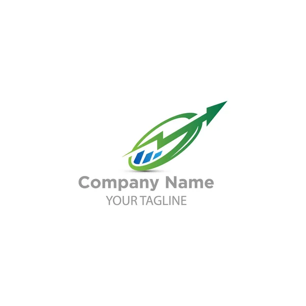 Logo Design Oder Symbol Für Unternehmensberatung Oder Buchhaltung Financial Eps — Stockvektor