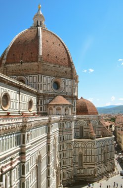 Florence. City top view. The Basilica di Santa Maria del Fiore clipart