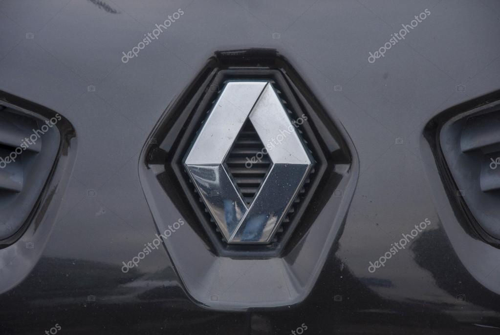 PRAGUE, THE CZECH REPUBLIC, 12.03.2016 - logo of renault car