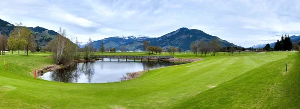 Golf resort with mountains