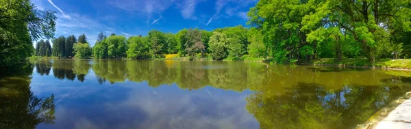 Panorama da natureza do lago — Fotografia de Stock