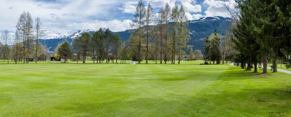 Golf course in mountains