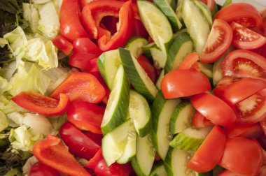 kesilmiş sebzeler arka plan