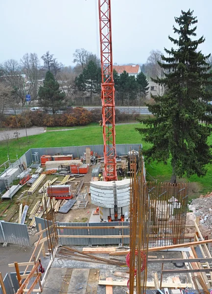 Bau eines Gebäudes — Stockfoto