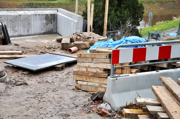 Bouw van een brug — Stockfoto