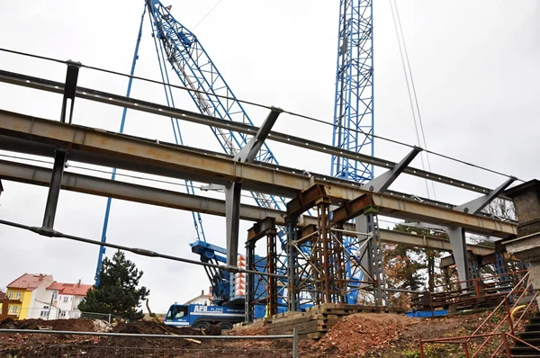 Bouw van een brug — Stockfoto