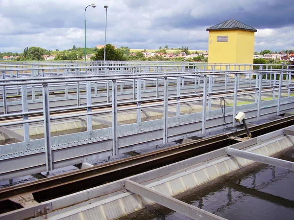 Pabrik pengolahan air limbah — Stok Foto