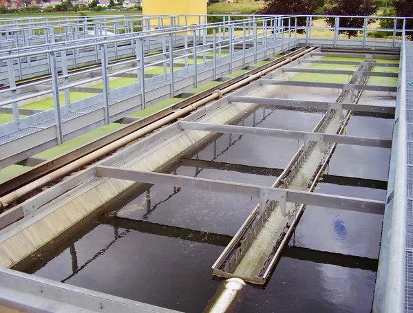 Planta de tratamiento de aguas residuales — Foto de Stock