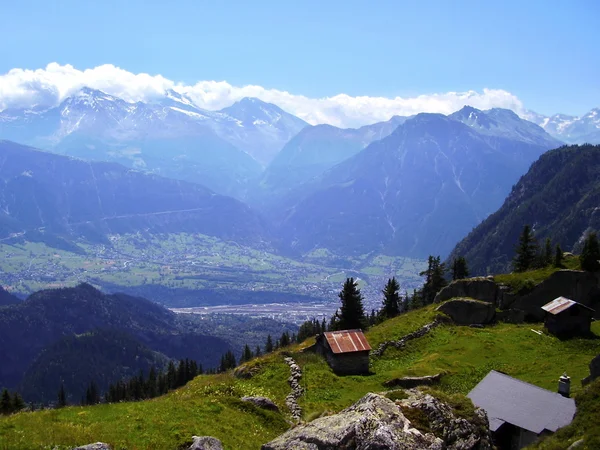 Chalé de alpes — Fotografia de Stock