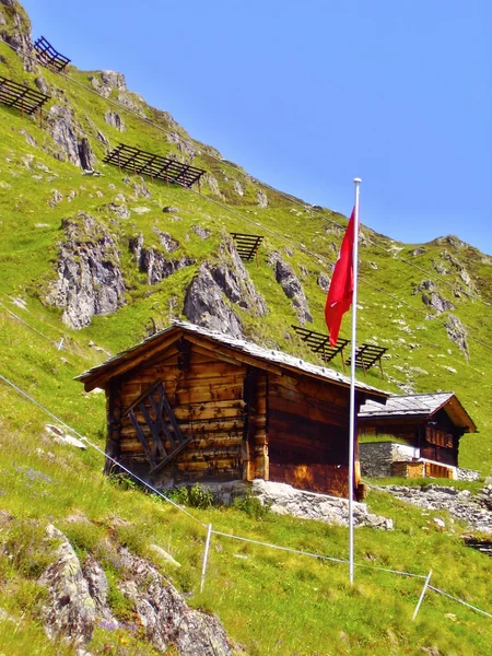 Schweizer Flagge — Stockfoto