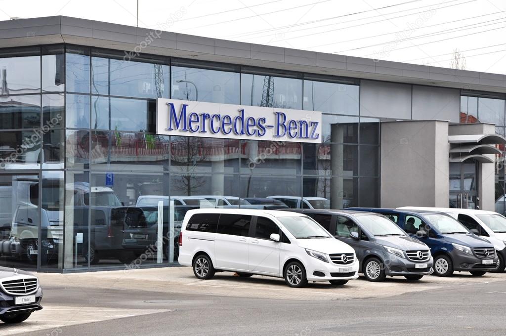 PRAGUE, CZECH REP., FEBRUARY 22, 2015: Mercedes-Benz Store