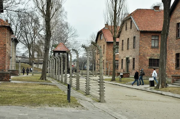 Концентрационный лагерь Освенцим — стоковое фото