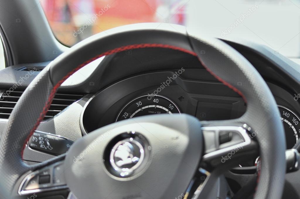 PRAGUE, THE CZECH REPUBLIC, 17.05.2015 - Skoda auto promotion on IIHF in Prague