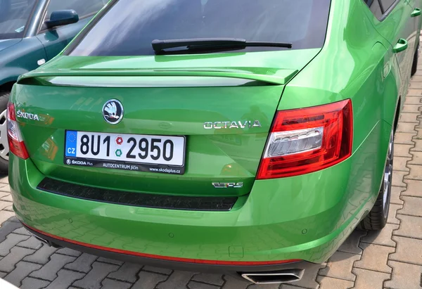 Skoda verde Octavia RS — Foto Stock