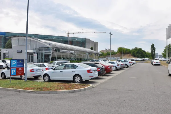 Parking new cars — Stock Photo, Image