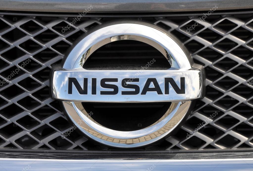 PRAGUE, THE CZECH REPUBLIC, 02.08.2015 - logo of brand Nissan